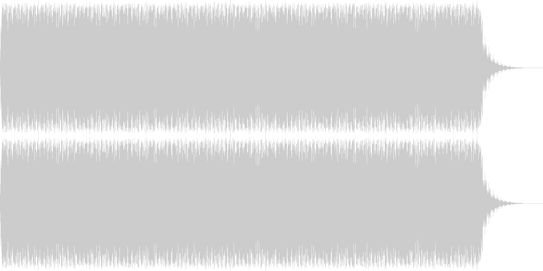 アニメにありそうなレーザーが飛び交う音の未再生の波形
