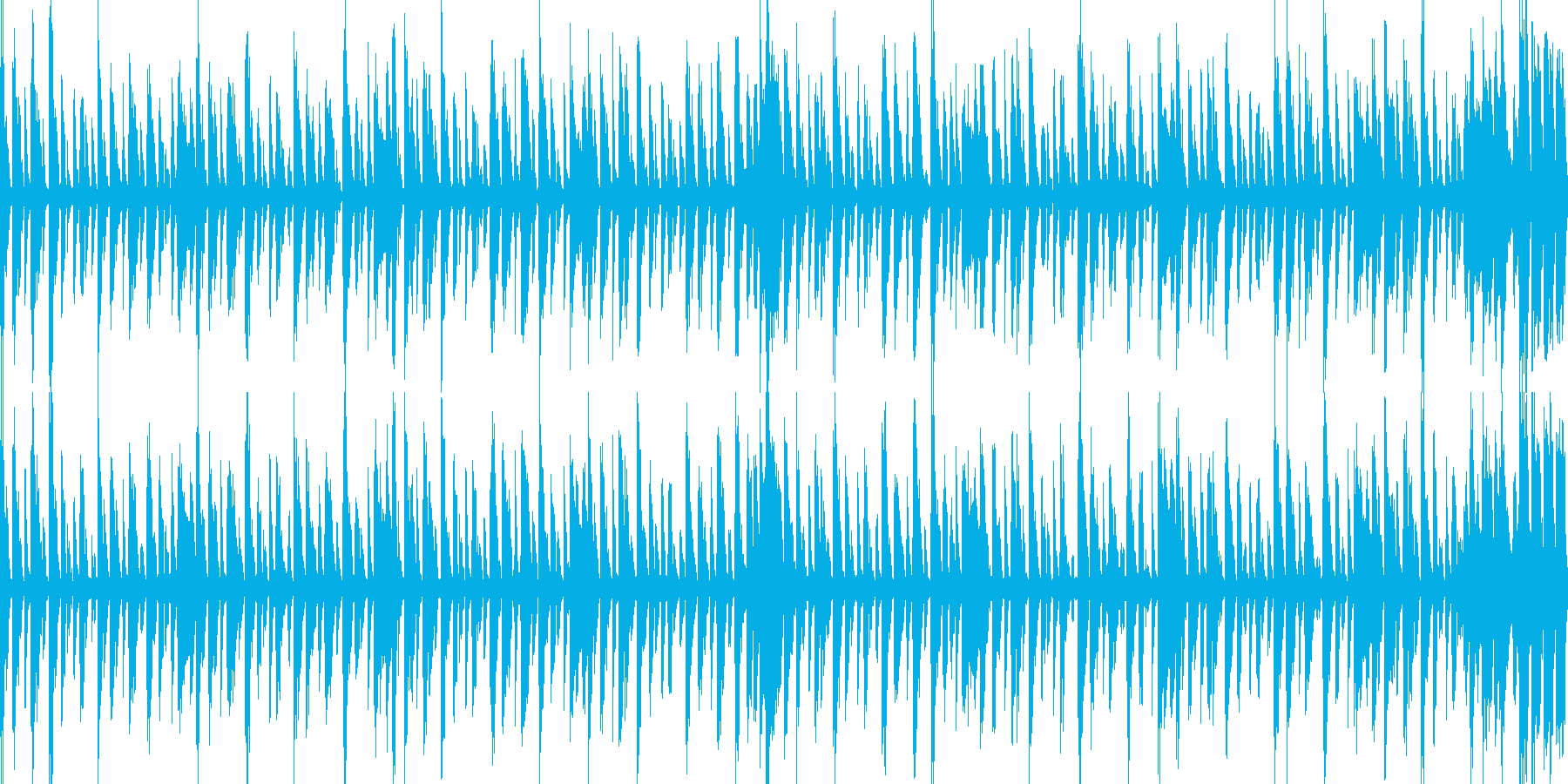 怪しい曲の再生済みの波形