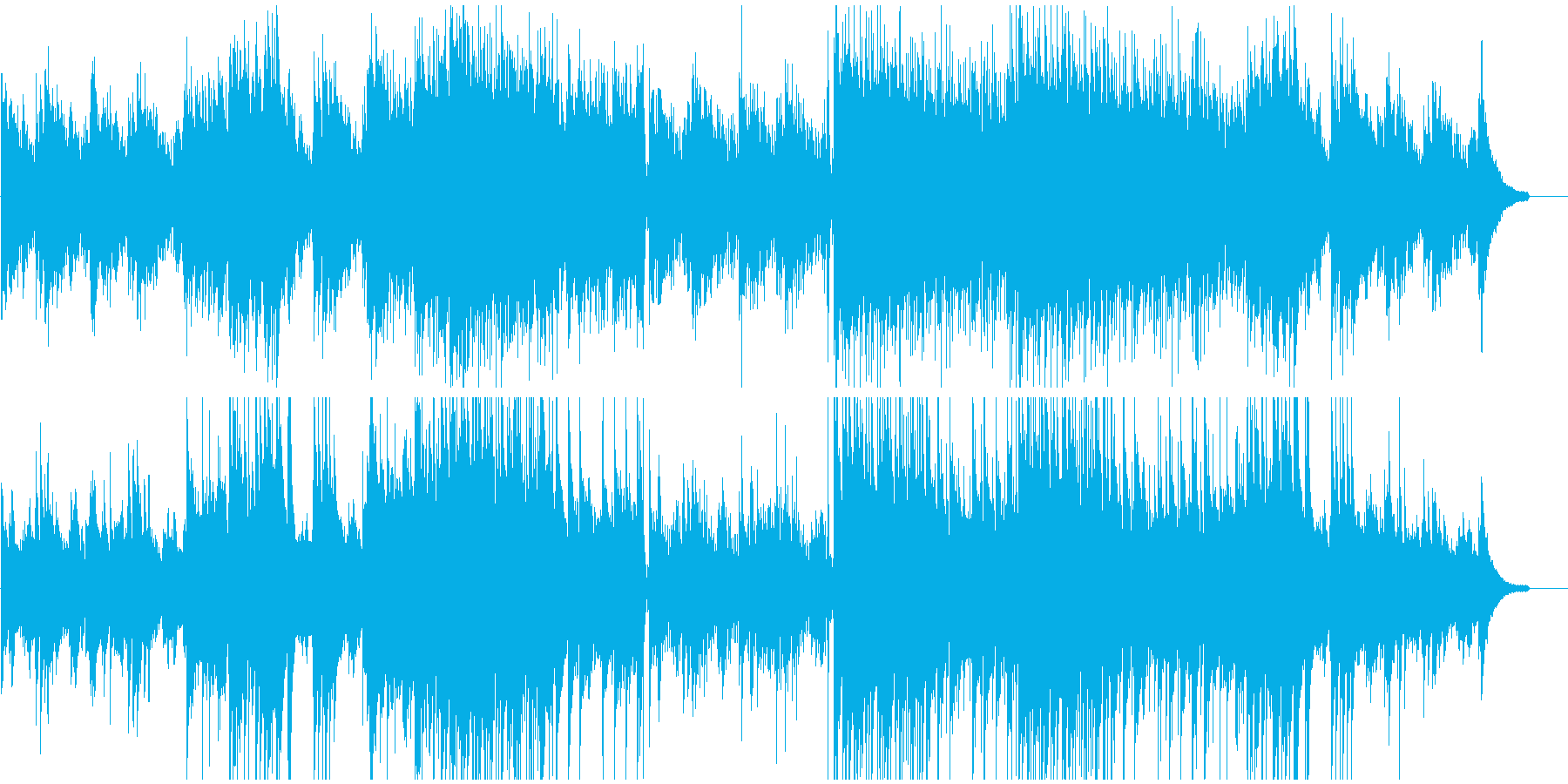 映像BGM ギターで温かく爽やかにの再生済みの波形