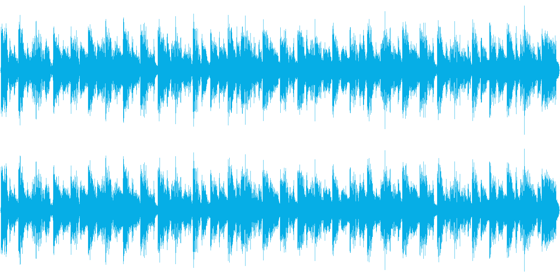 ハウス系のドラムを強調した楽曲です。の再生済みの波形