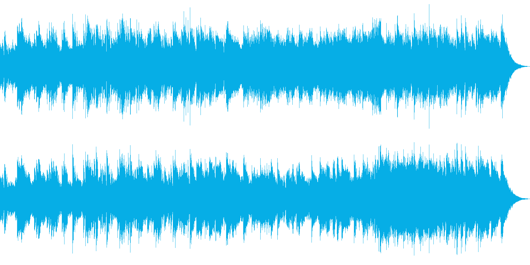 映像BGM(アコギ、ストリングス)の再生済みの波形