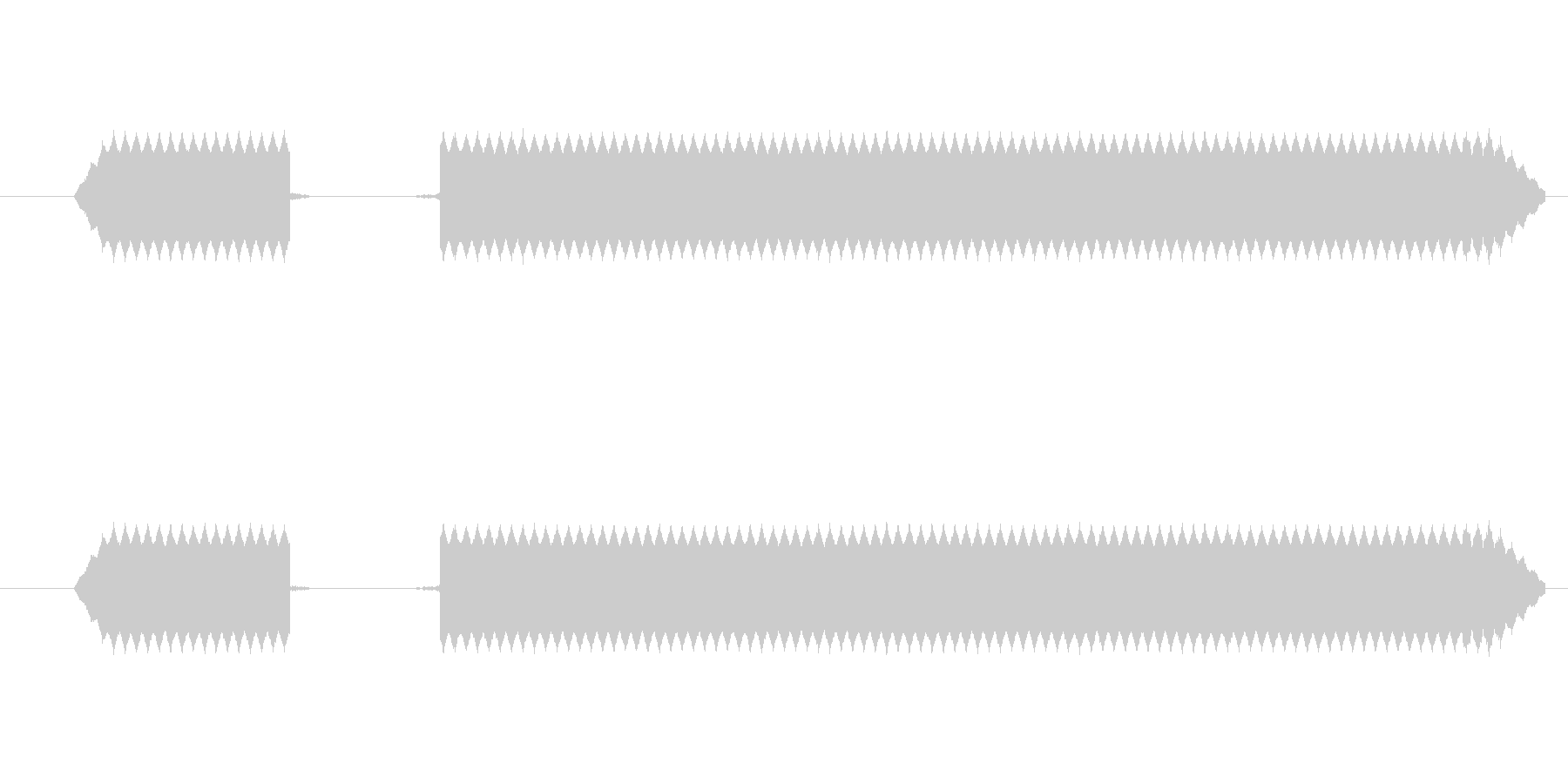 ブブー【エラー音、ブザー、不正解、失敗】の未再生の波形