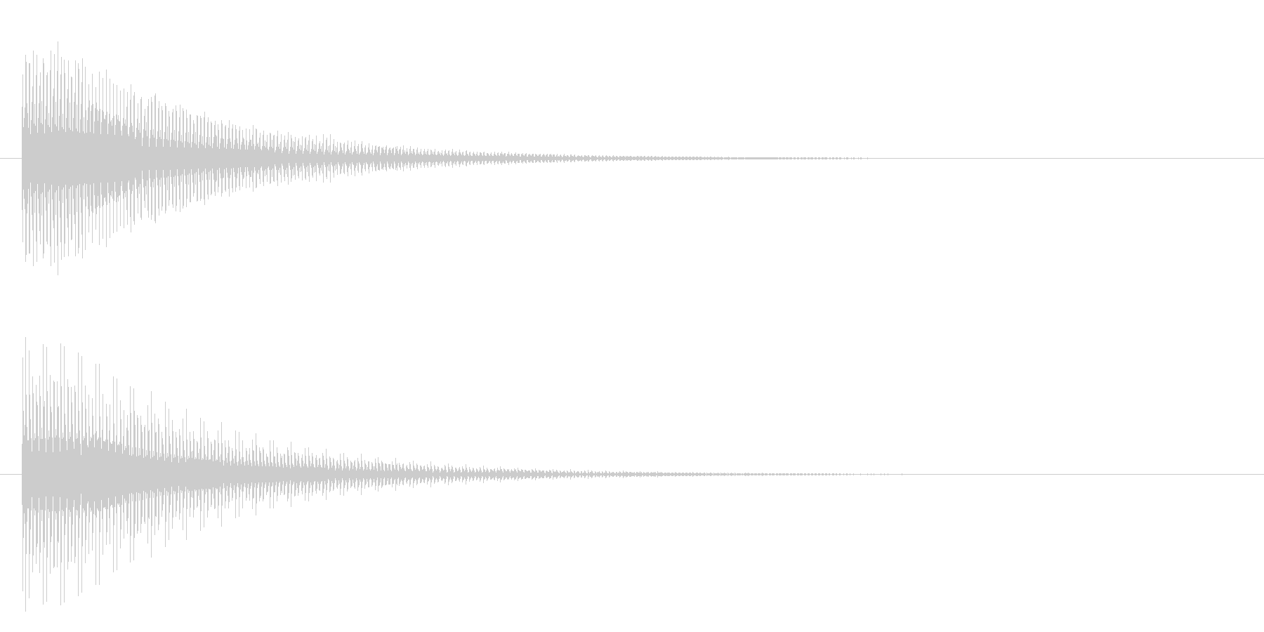 ブーン(電子音)の未再生の波形