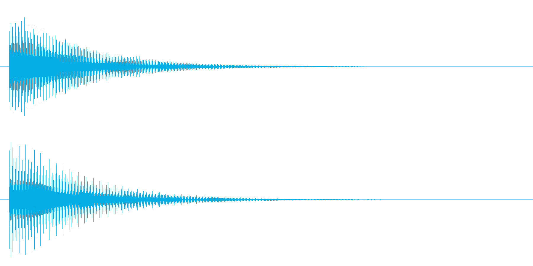 ブーン(電子音)の再生済みの波形