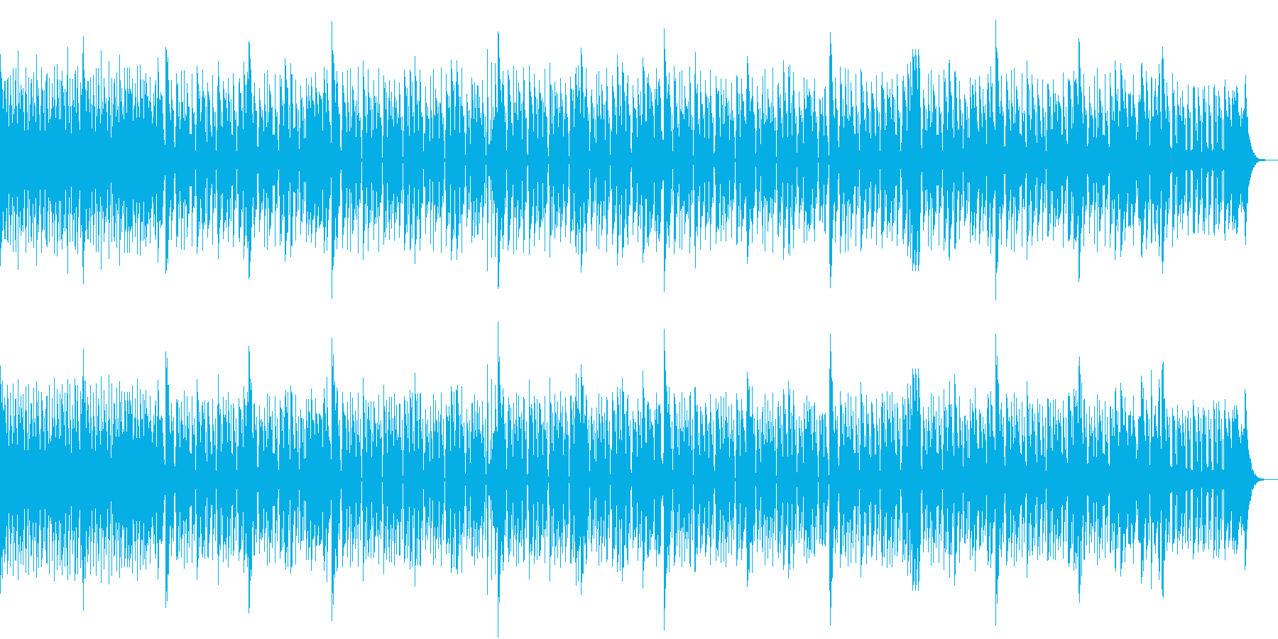 都会的でシャッフルしたドラムが印象的な曲の再生済みの波形