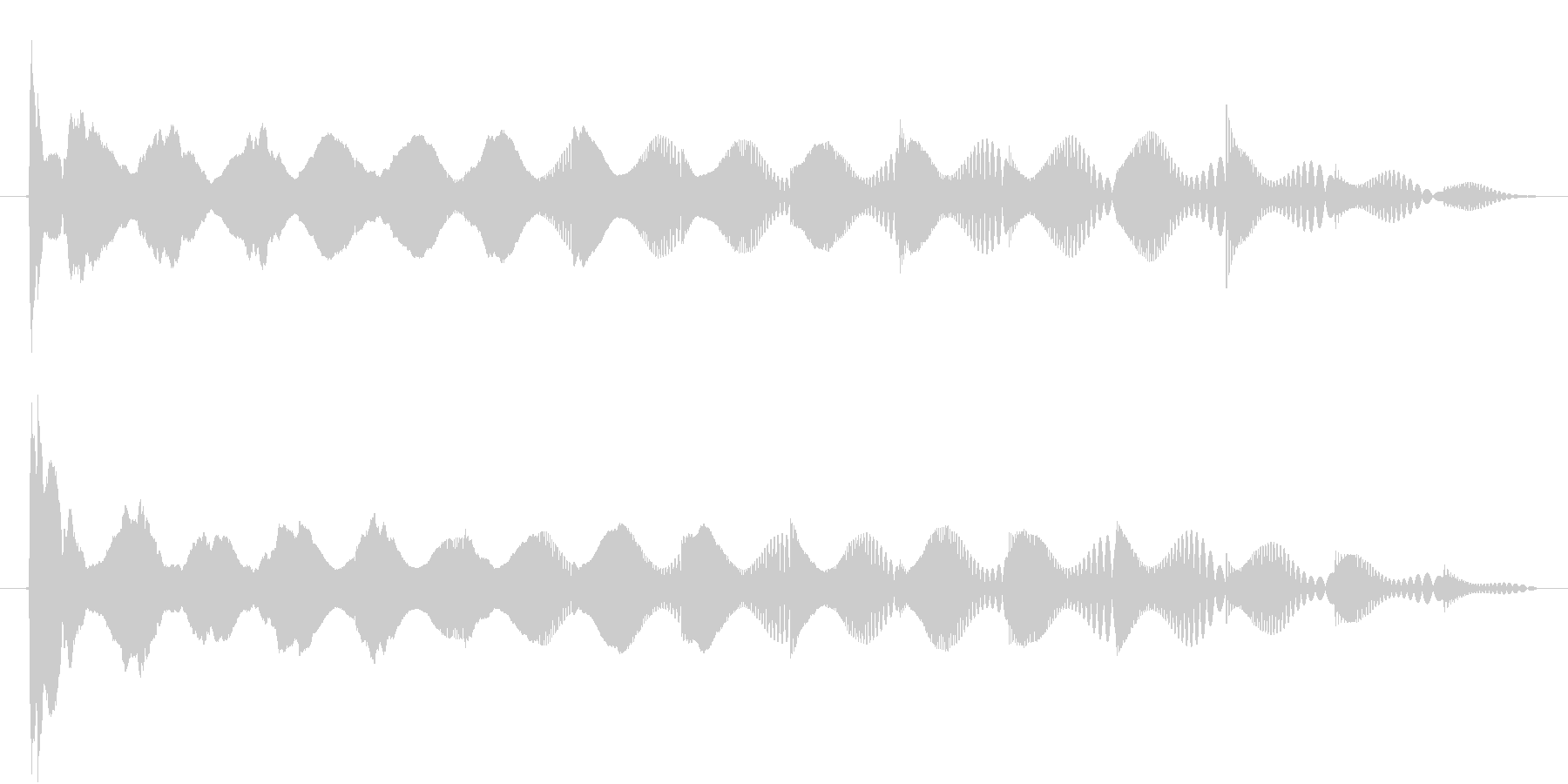 ぴゅわわわわわわわん↓の未再生の波形