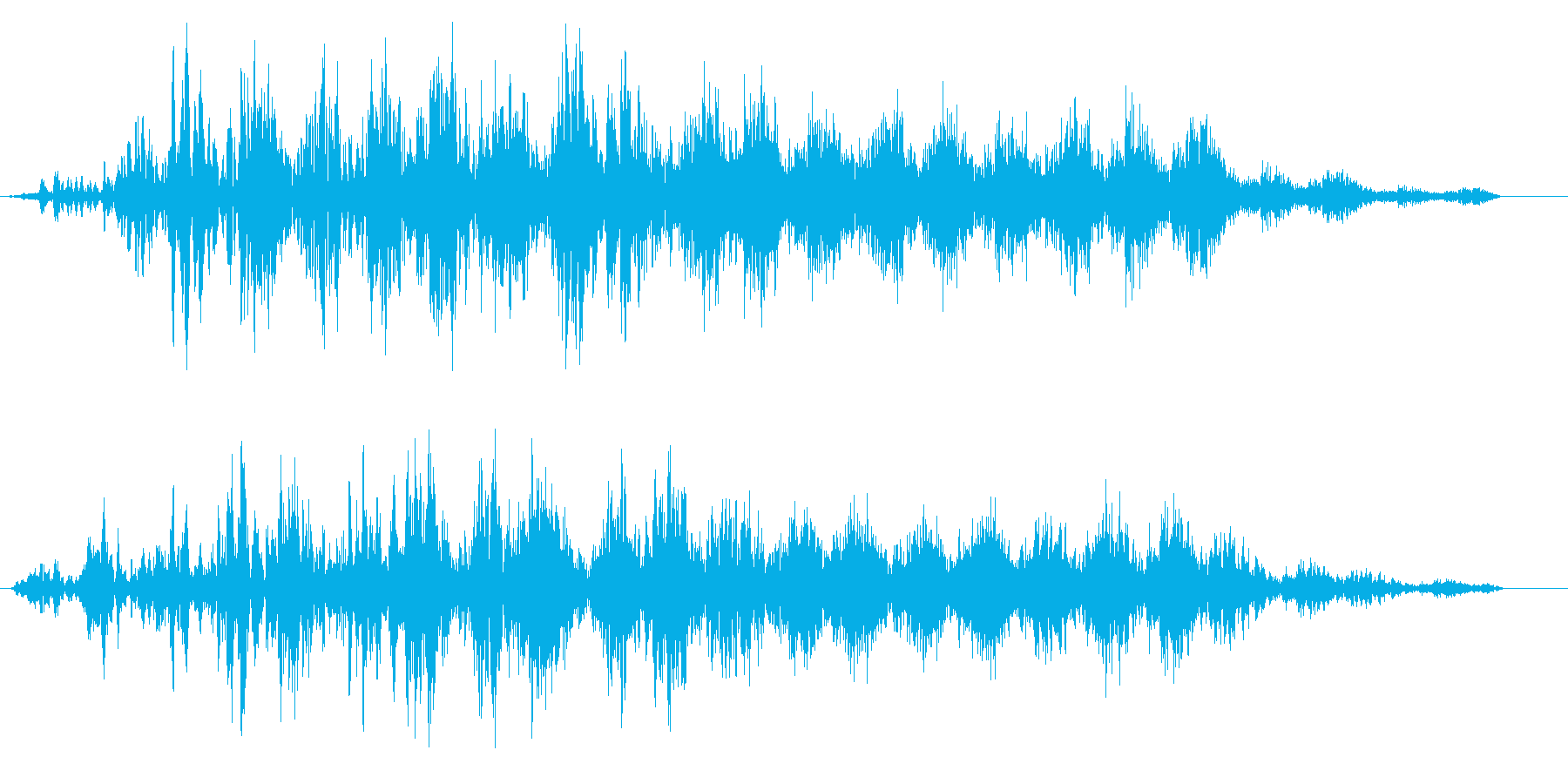 ビュイーン(ワープやスタートの効果音)の再生済みの波形