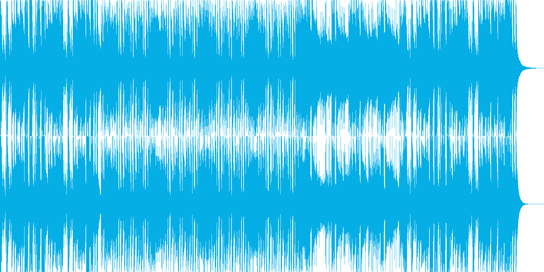 ピアノメインのせわしない曲です。の再生済みの波形