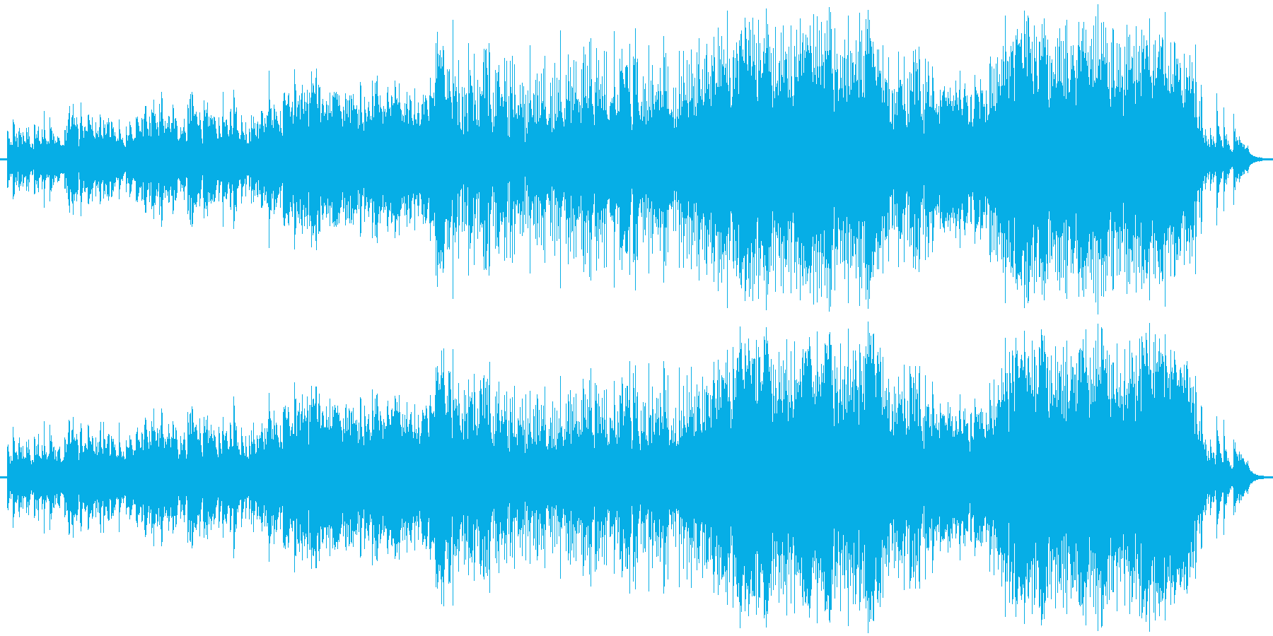 ピアノをメインにしたバラード曲です。の再生済みの波形