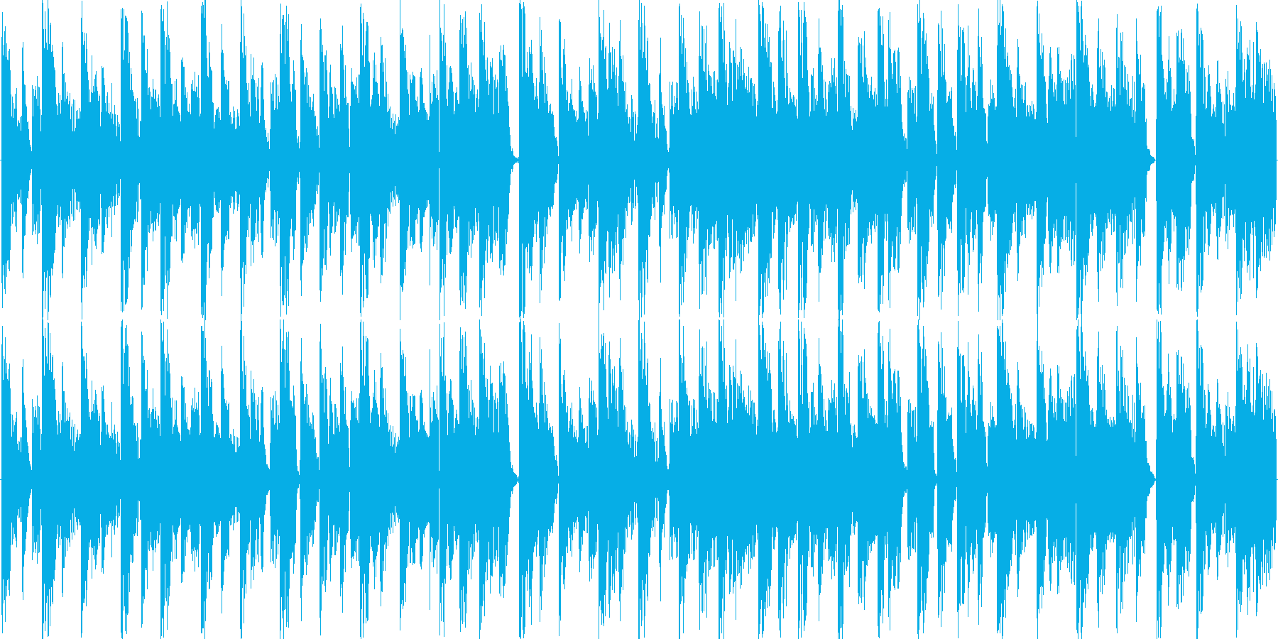 リズムを強調した楽曲です。淡々と伸びや…の再生済みの波形