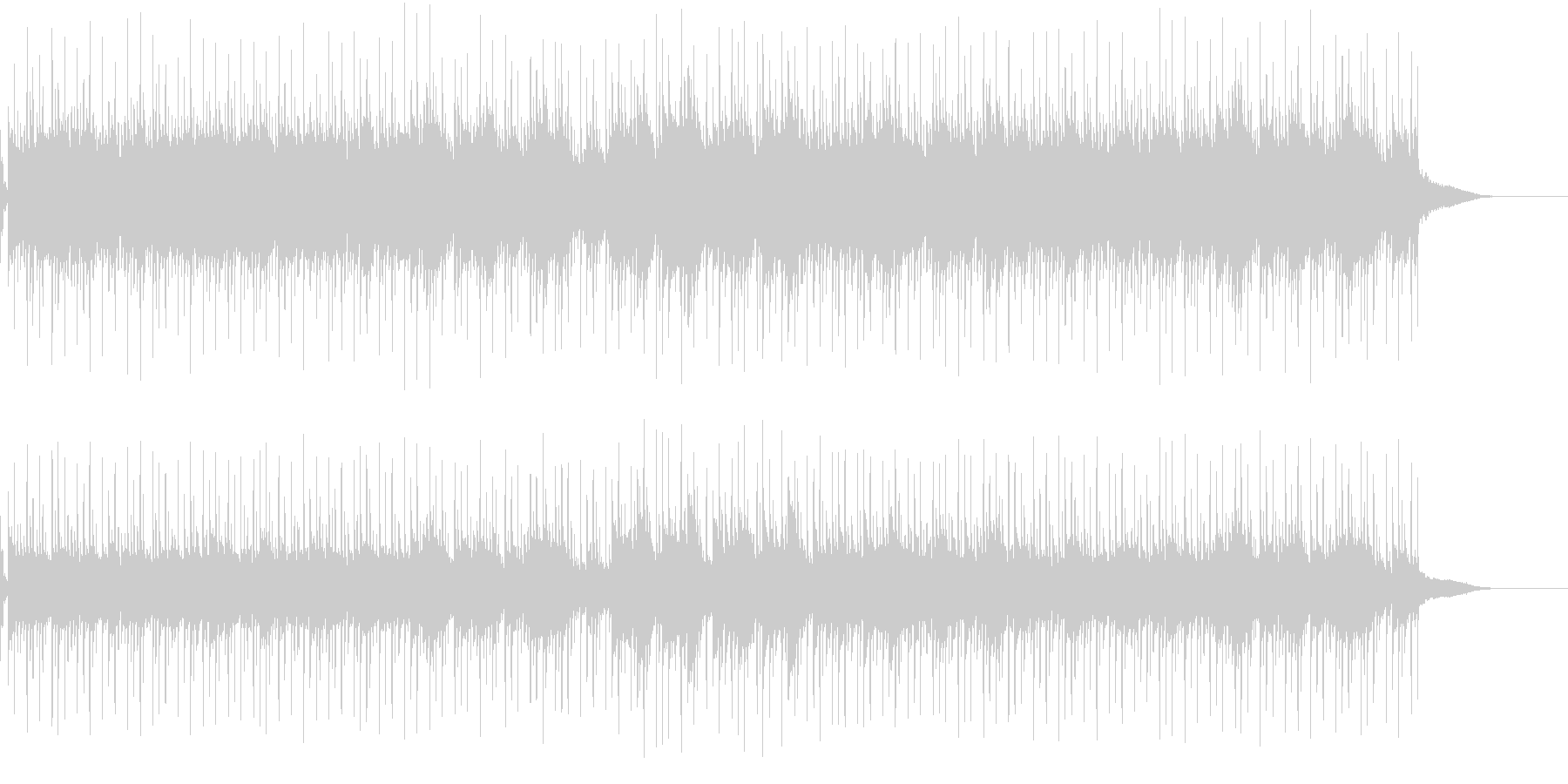 クリーンで軽やかなギター伴奏のかわいい曲の未再生の波形