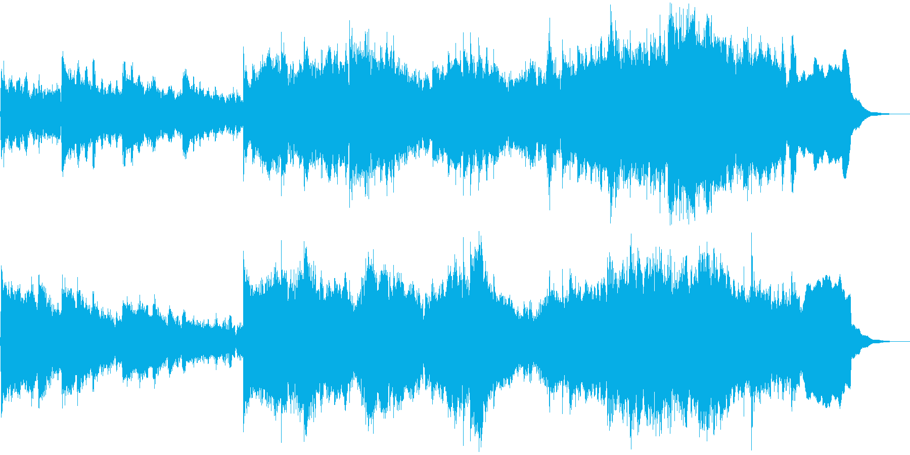 温かい曲 世界を旅してるみたいな曲の再生済みの波形