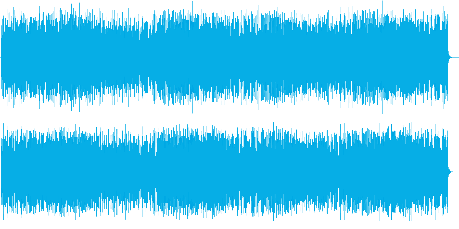 激しく勢いあるギターによるロックの再生済みの波形
