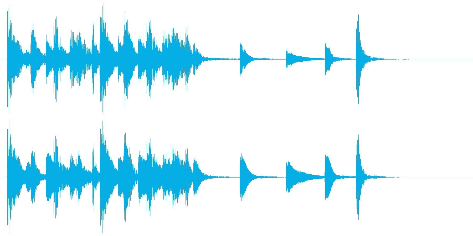 ジングル(ジャジー1)の再生済みの波形