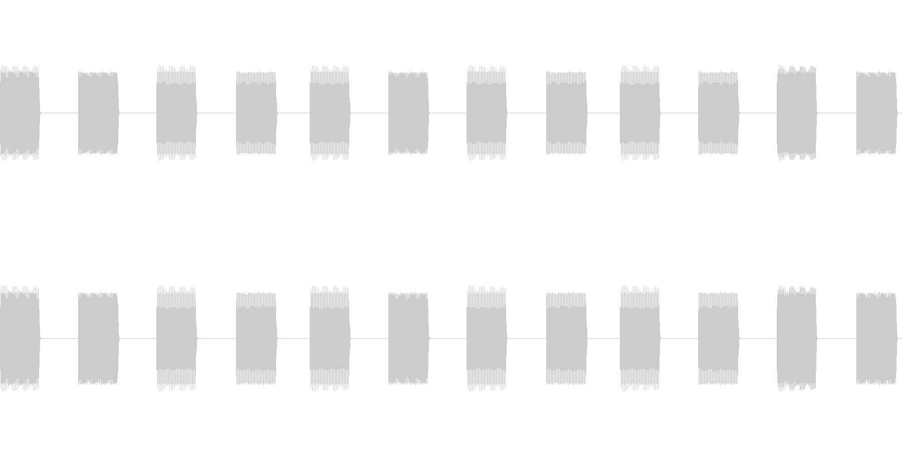 プルプルプルプルプルプルの未再生の波形