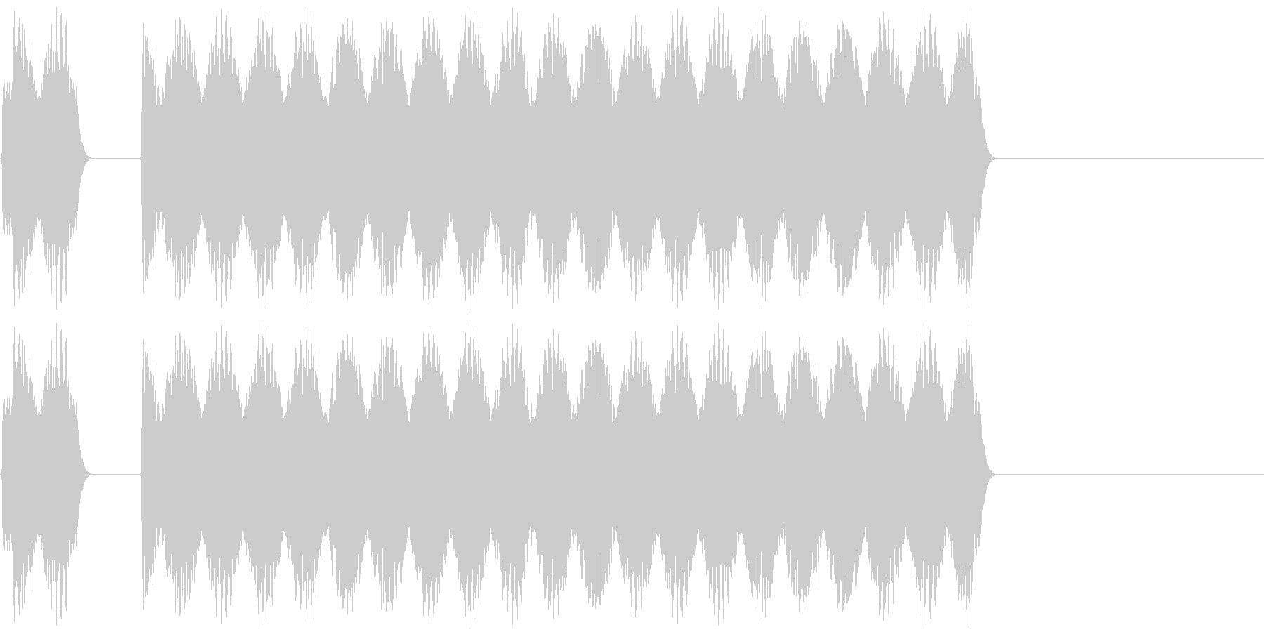 車のクラクションの音 「ビビーッ」の未再生の波形