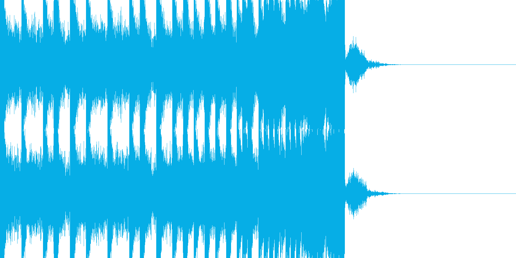 BPM128EDMビルドアップです。の再生済みの波形