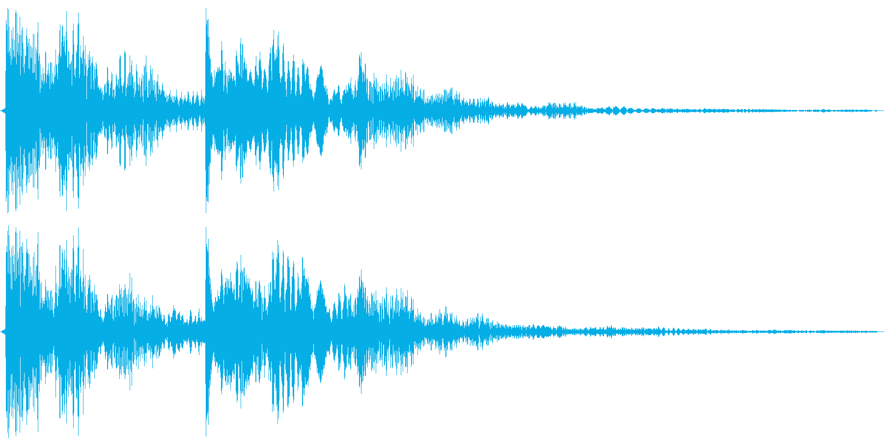 回復系(電子音)の再生済みの波形