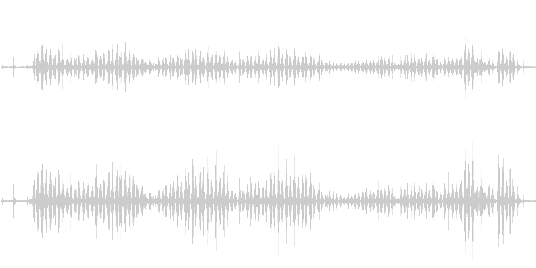 しゃかしゃか。歯磨き、歯を磨く音ですの未再生の波形