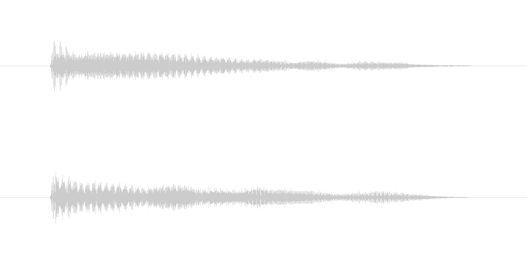 ドゥーン(アタック25で使われそうな音)の未再生の波形