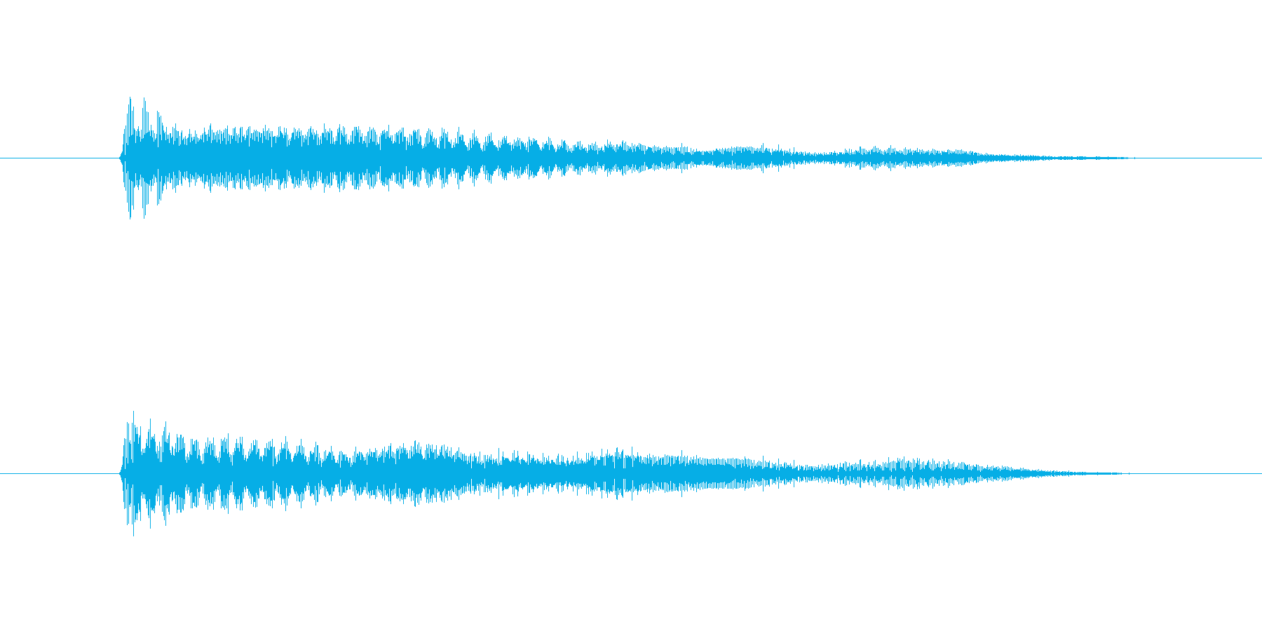 ドゥーン(アタック25で使われそうな音)の再生済みの波形