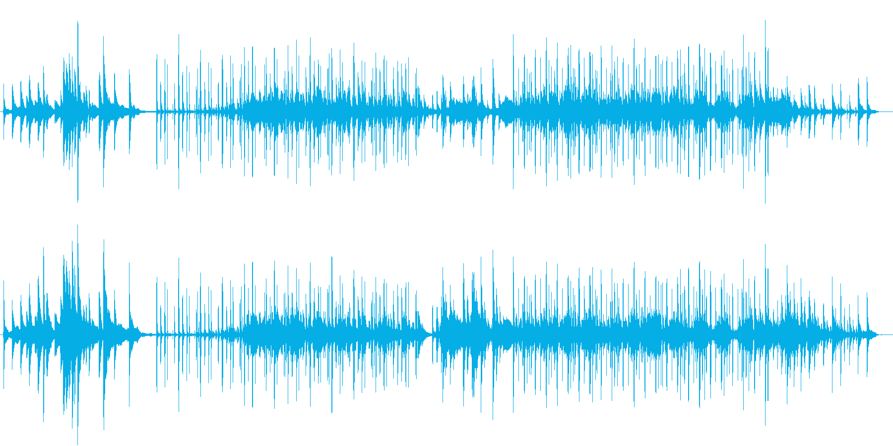 幻想的、ピアノとチェロBGM(ループ)の再生済みの波形