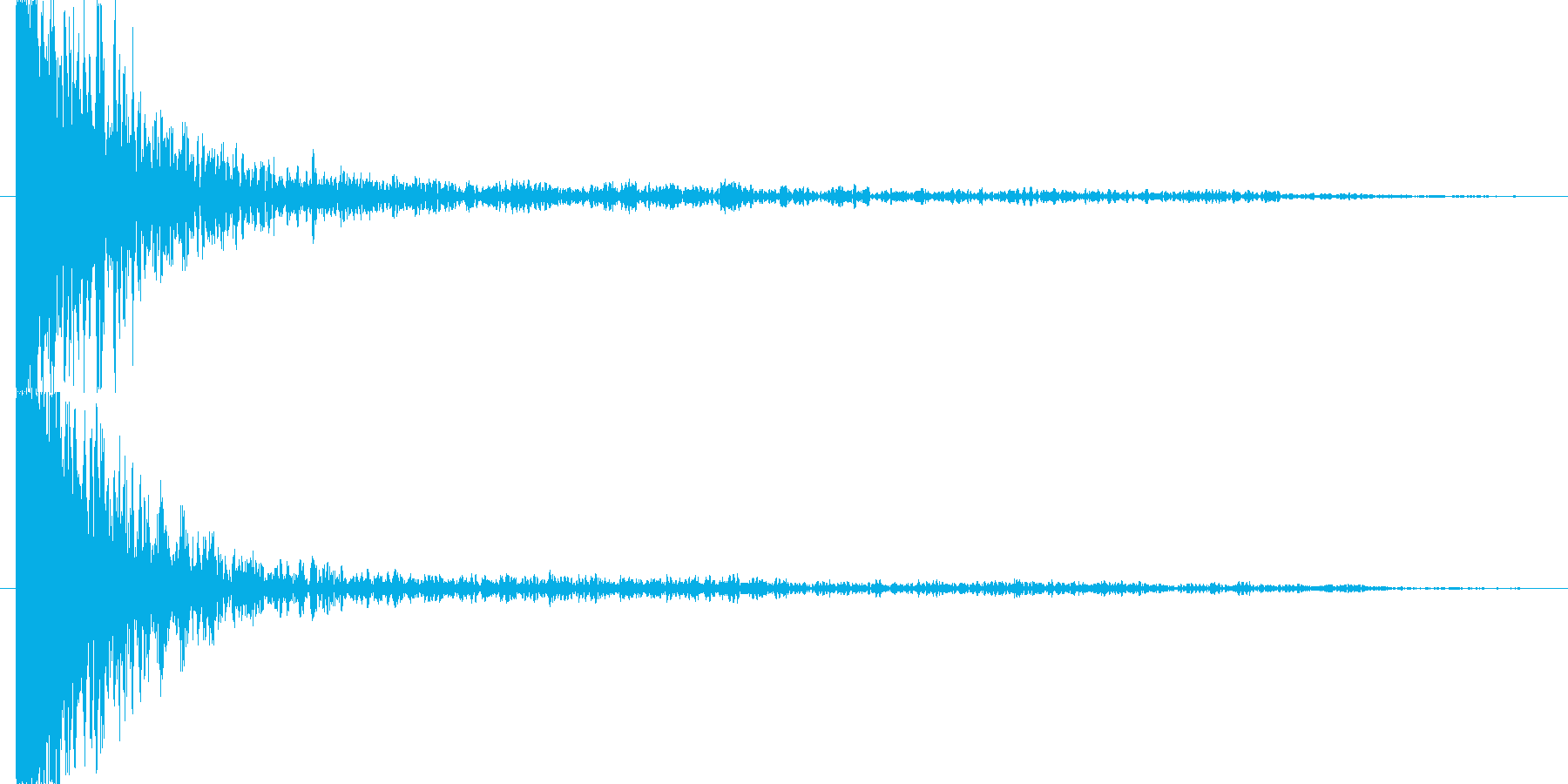 裂ける音の再生済みの波形