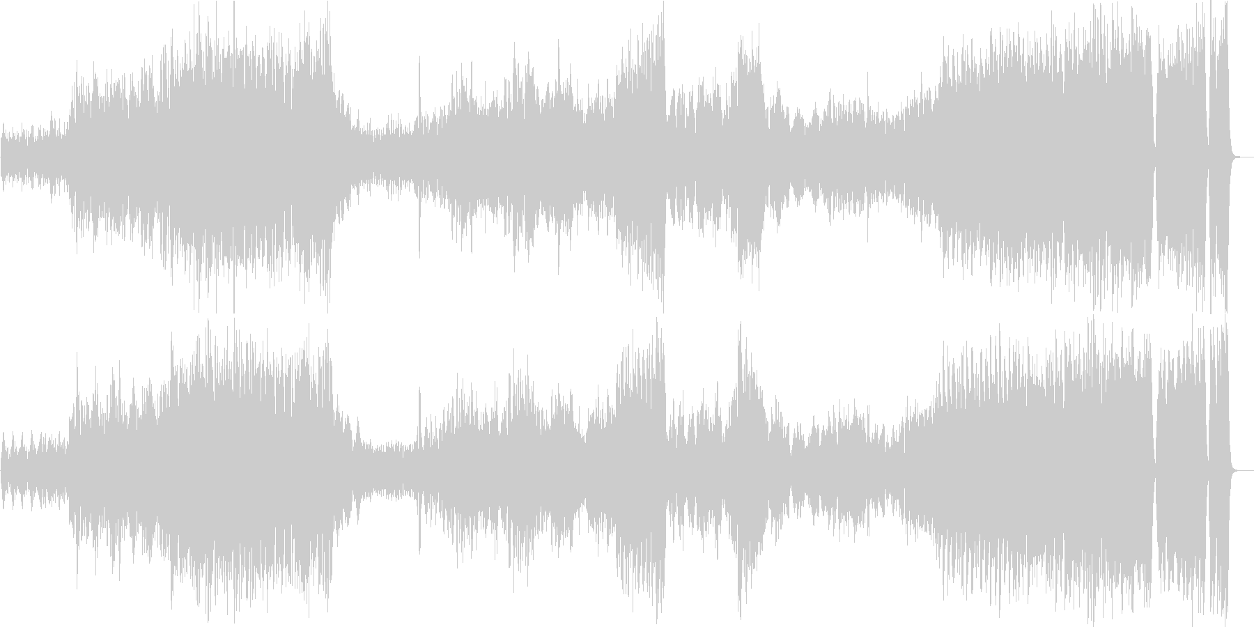 ひいらぎ飾ろう、本格的クラシカル編曲の未再生の波形