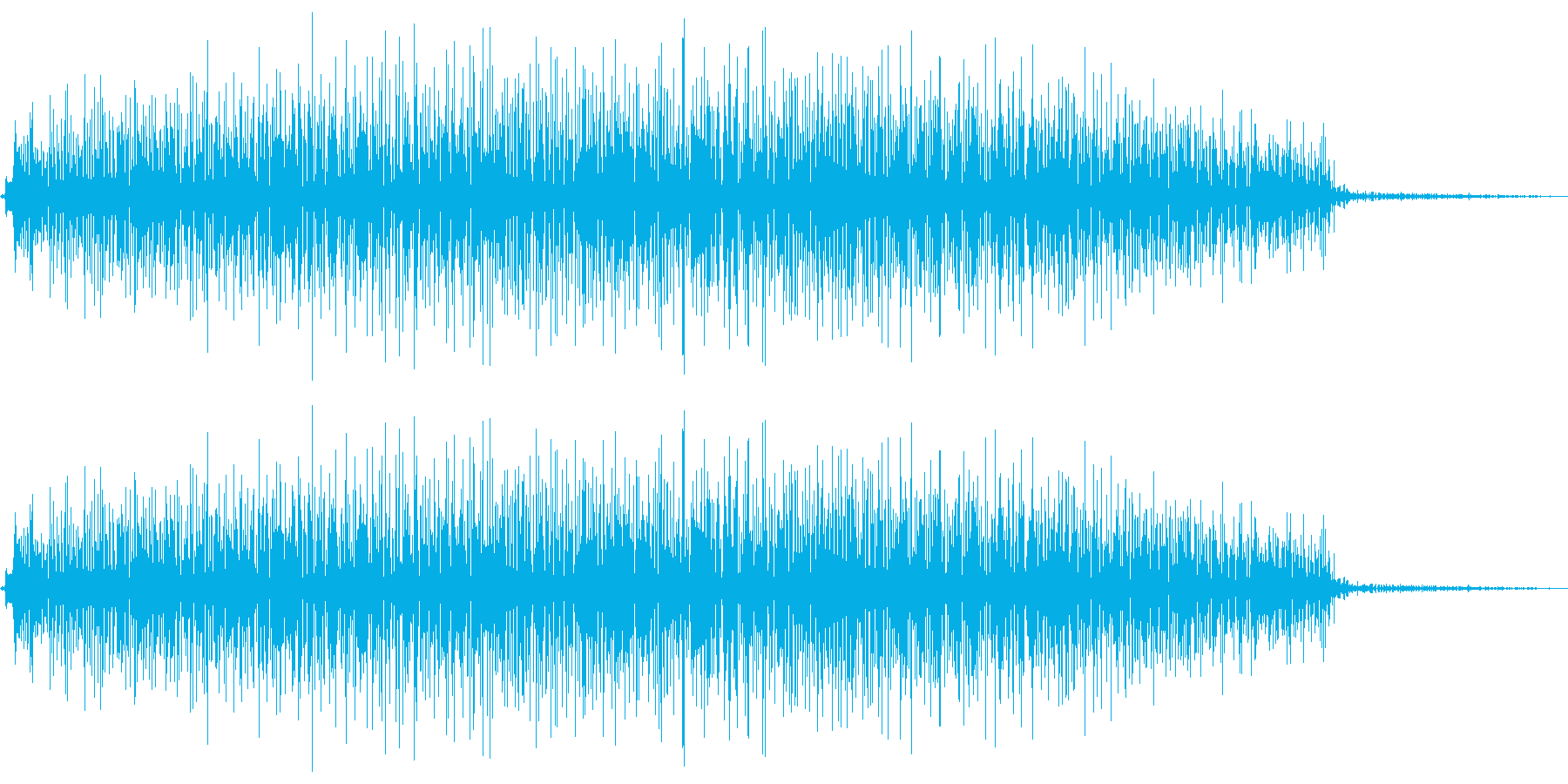 電子音のノイズですの再生済みの波形