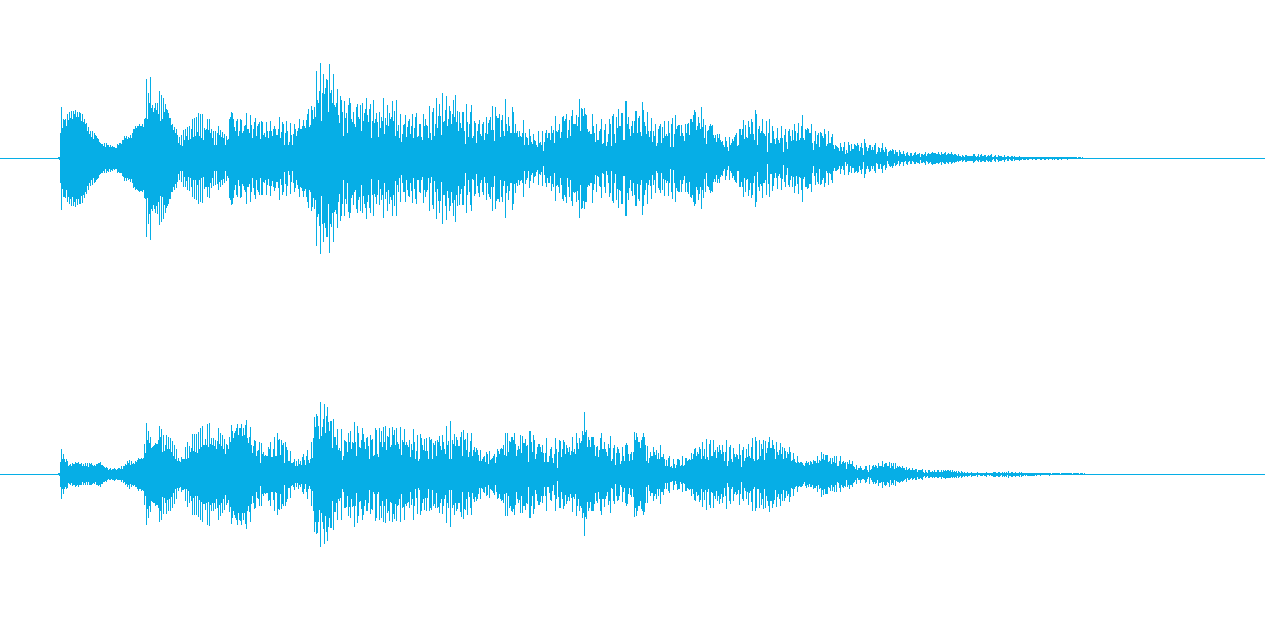 涼しげ鉄琴打楽器音(アニメ、ジングル)の再生済みの波形