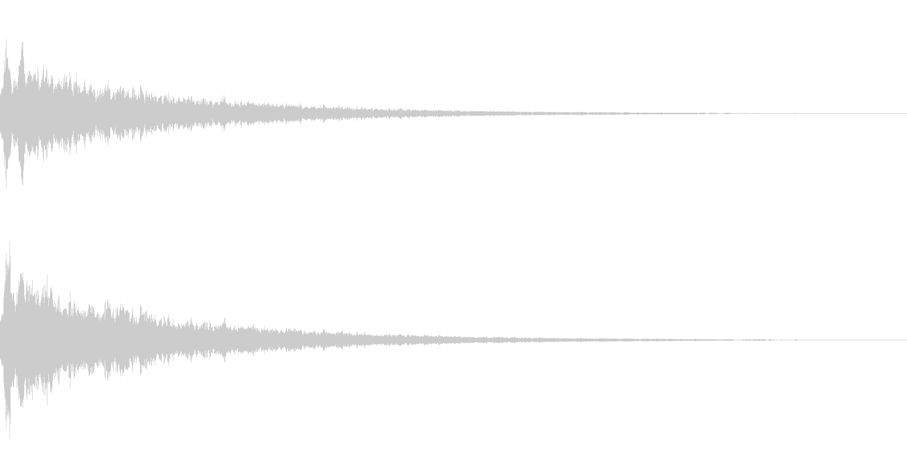キラーンというかわいい音です。の未再生の波形