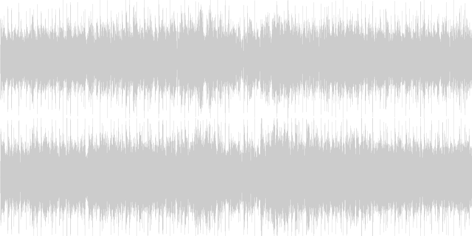 電子的な音で繰り返される楽曲です。の未再生の波形