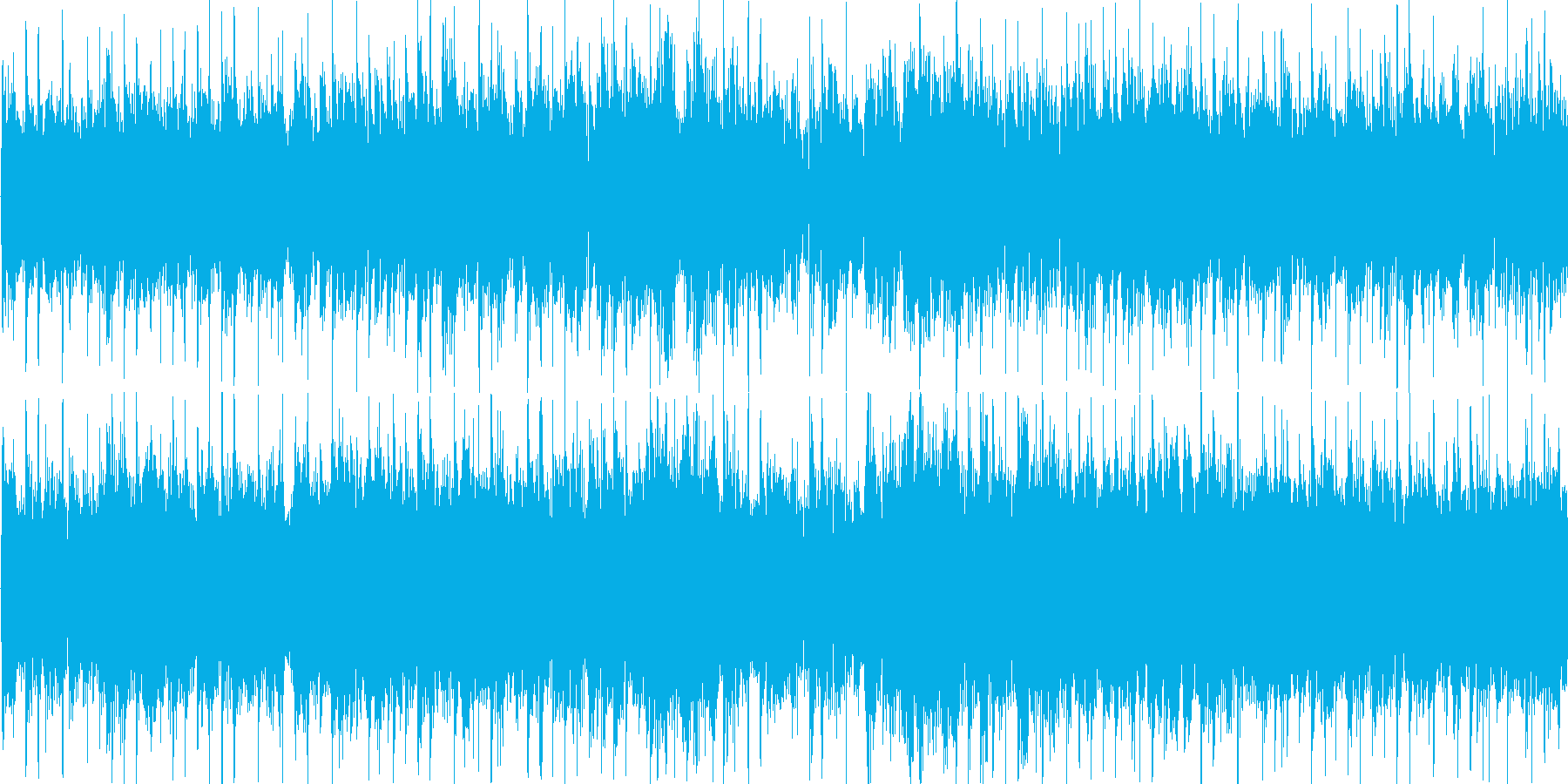 電子的な音で繰り返される楽曲です。の再生済みの波形