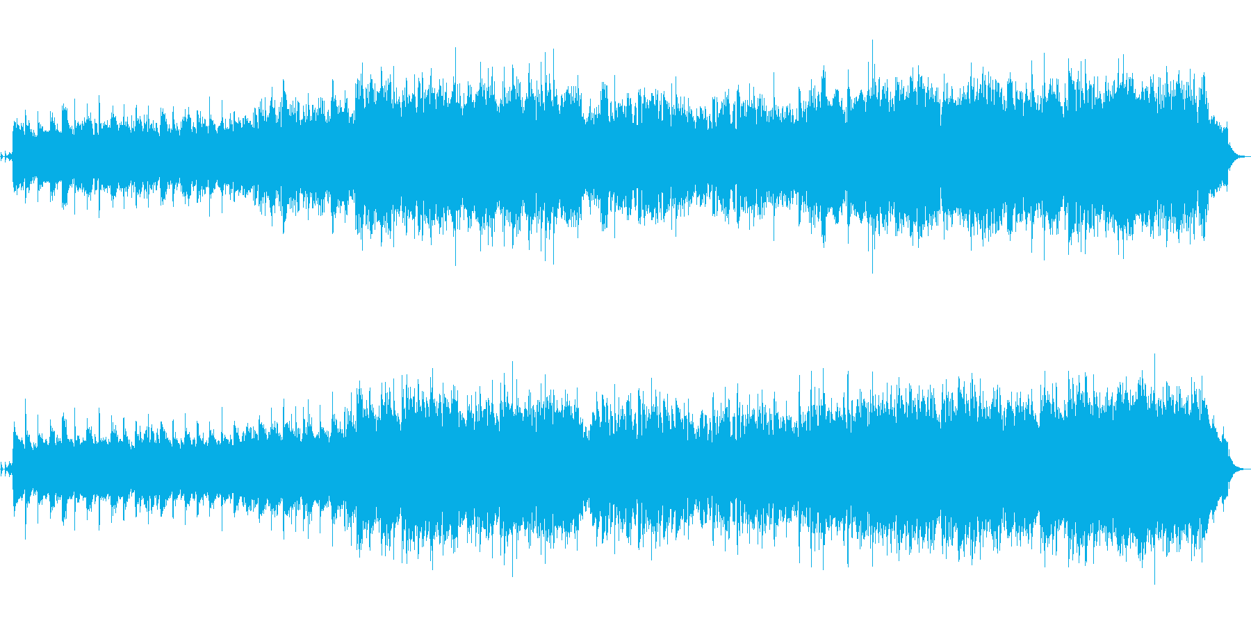 ハイテンポで激しいイングリッシュホルン曲の再生済みの波形