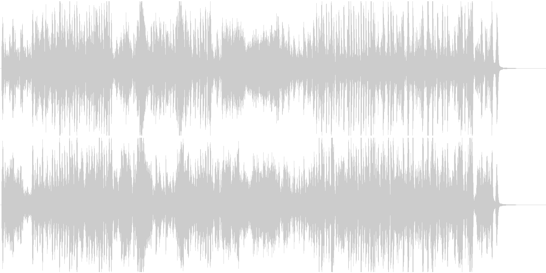 ピアノ名曲熊蜂の飛行 疾走感とせわしなさの未再生の波形