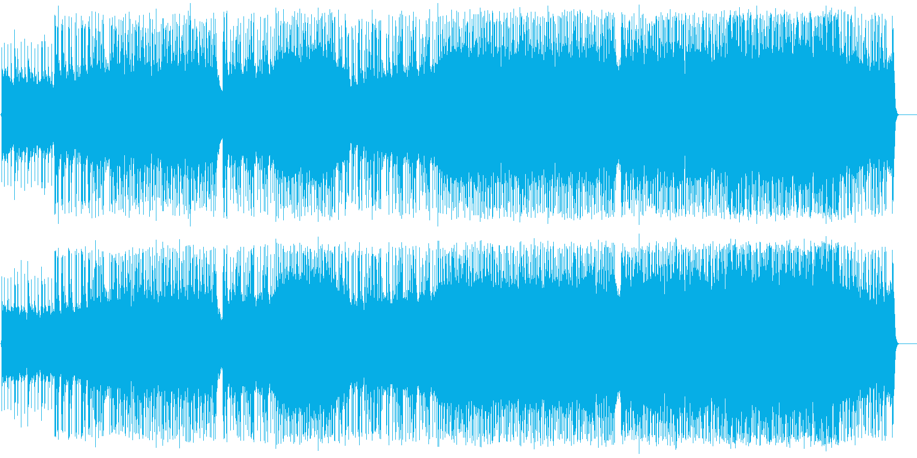 飛び散るフェロモンの再生済みの波形