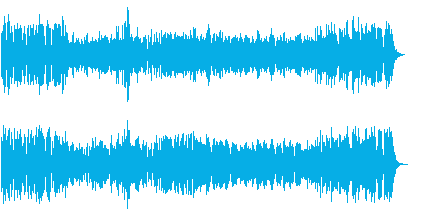 華やかで高貴なイメージの管弦楽曲の再生済みの波形