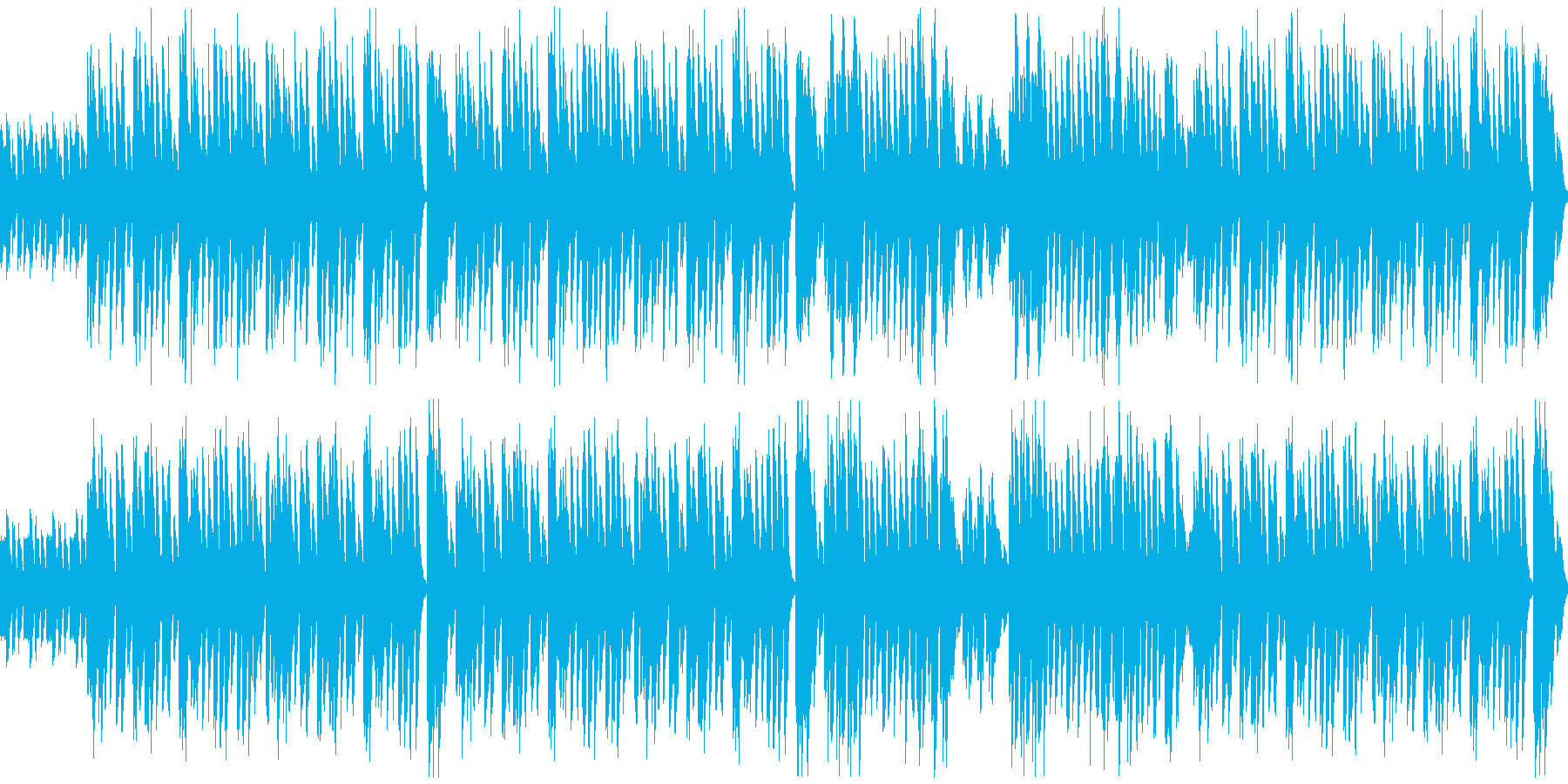 小さな小さなピアノ曲、その2です。の再生済みの波形