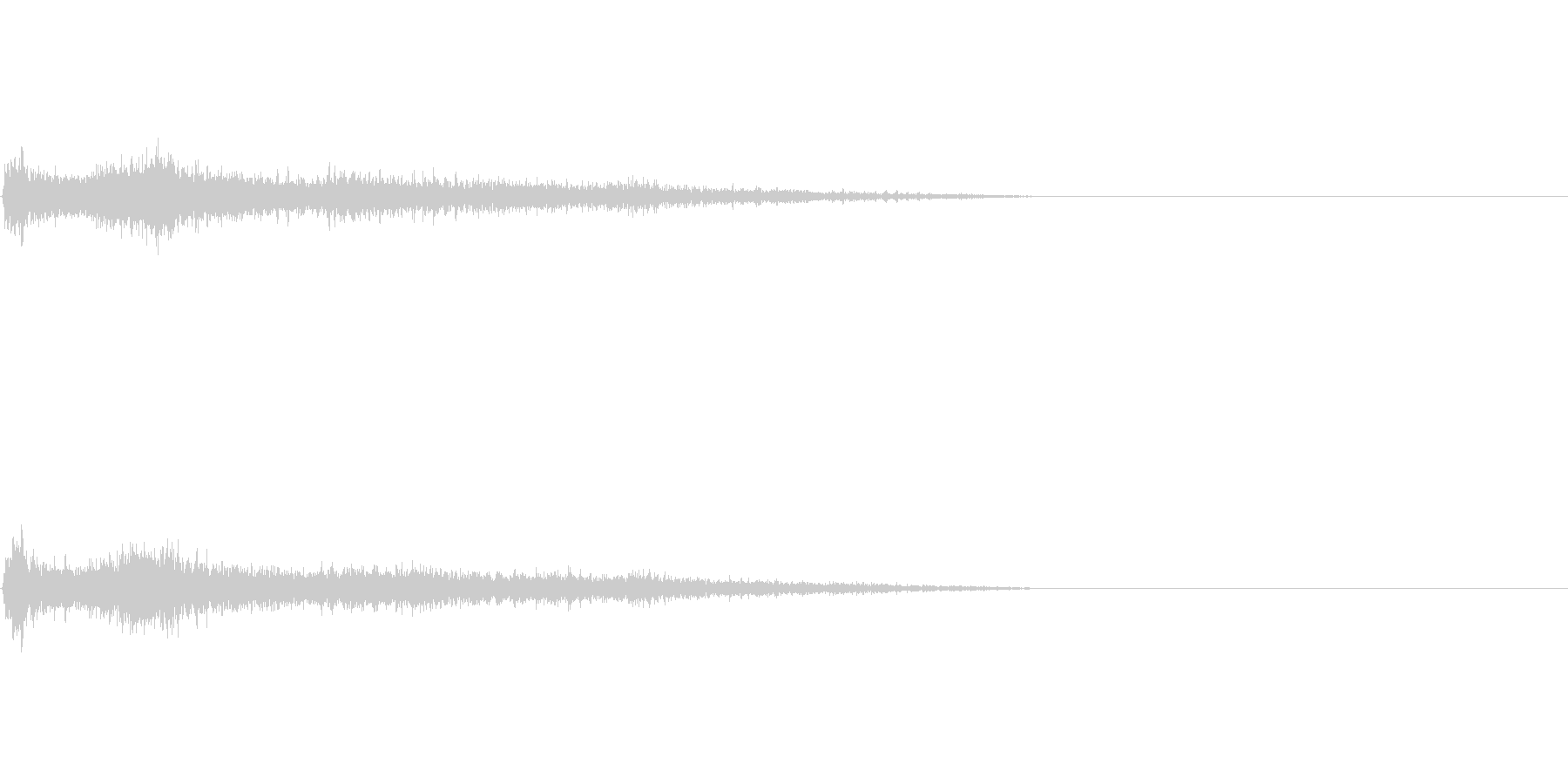 Gメジャー インパクト音 衝撃音の未再生の波形