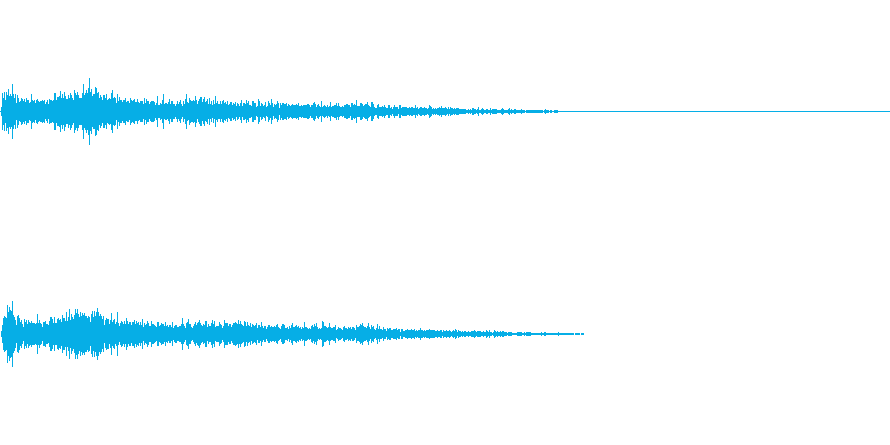 Gメジャー インパクト音 衝撃音の再生済みの波形