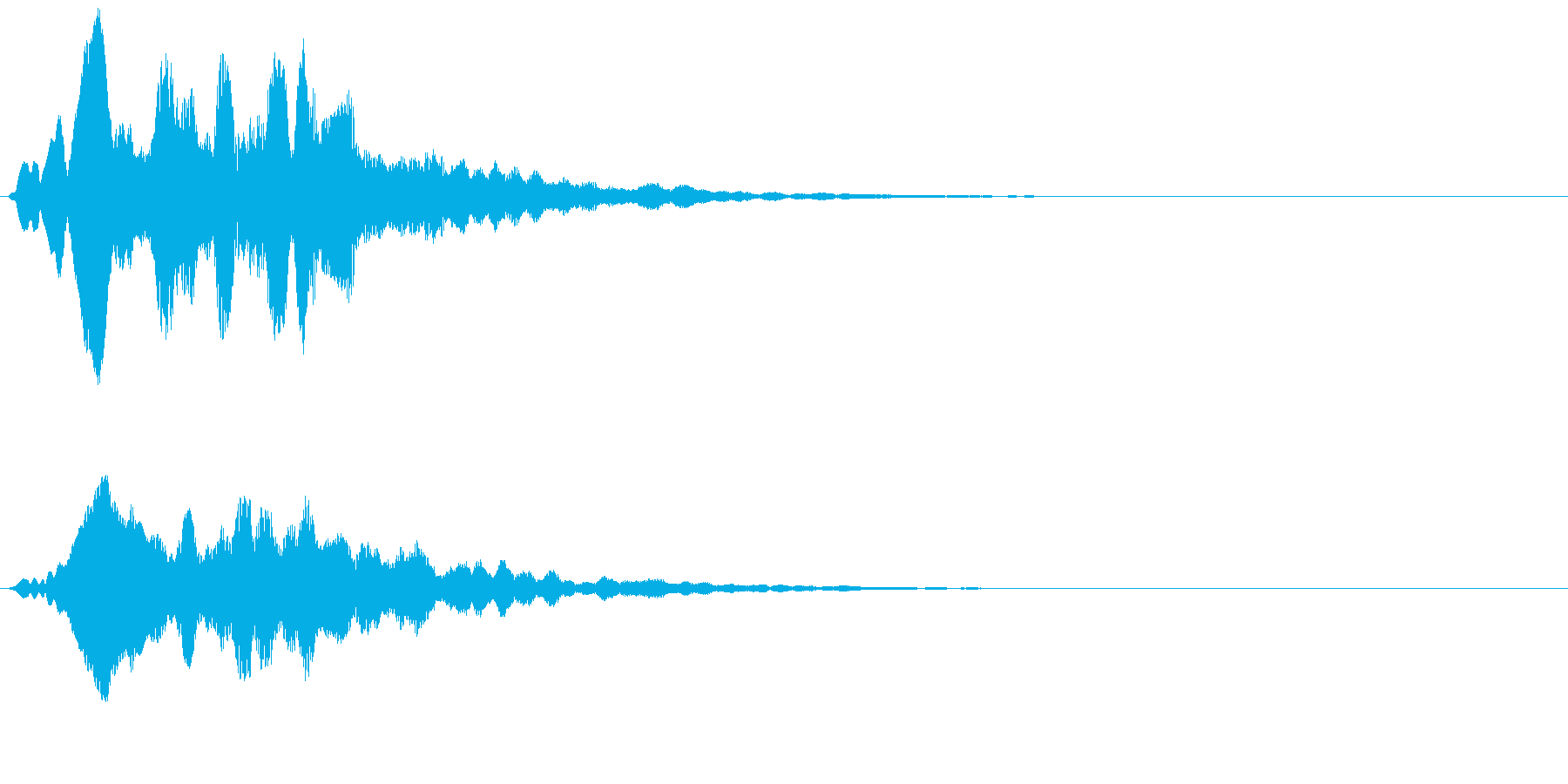 アイテム獲得や決定音等に使えます。の再生済みの波形