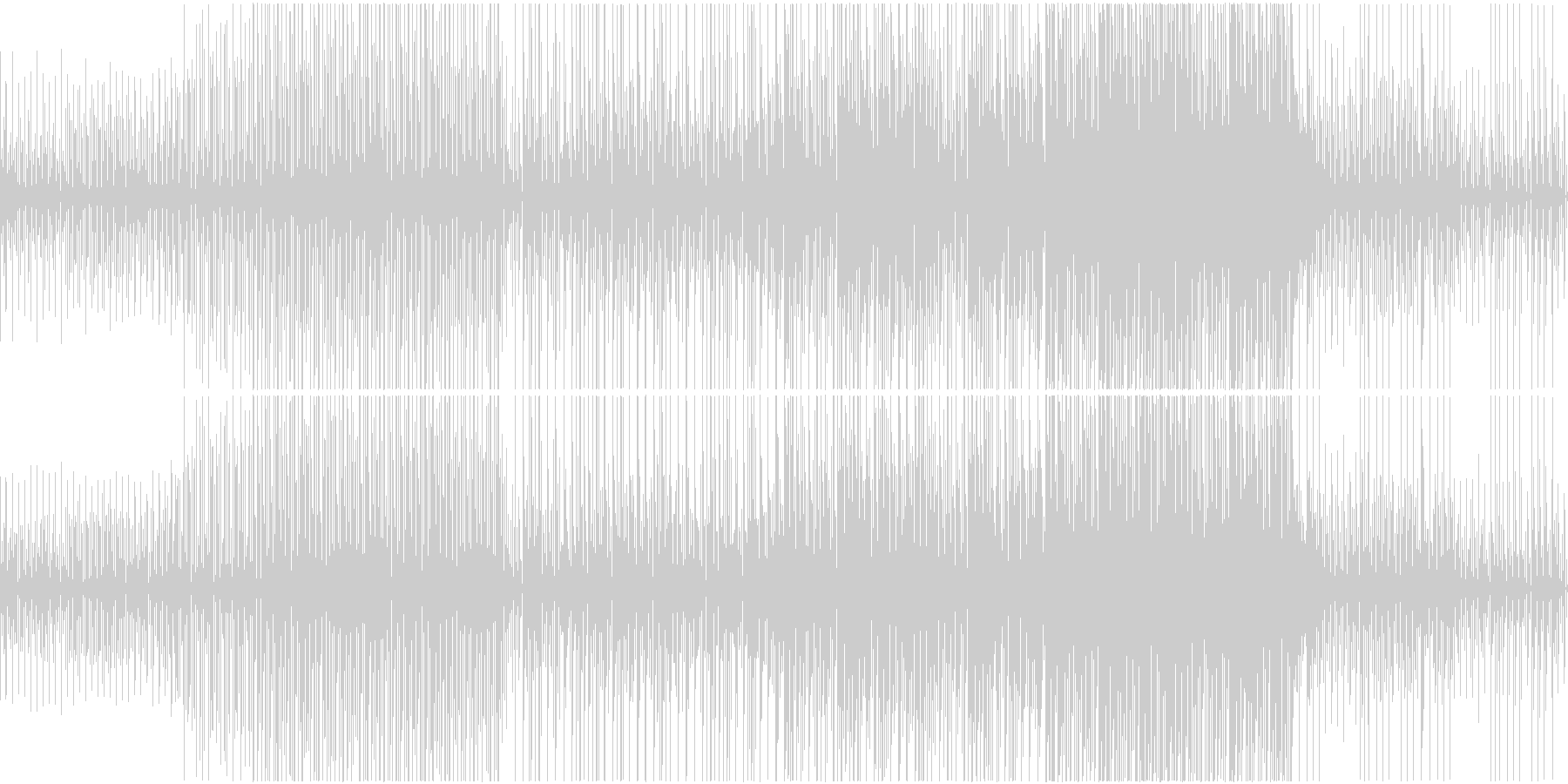 ゆったりテンポが心地いい癒し系楽曲の未再生の波形