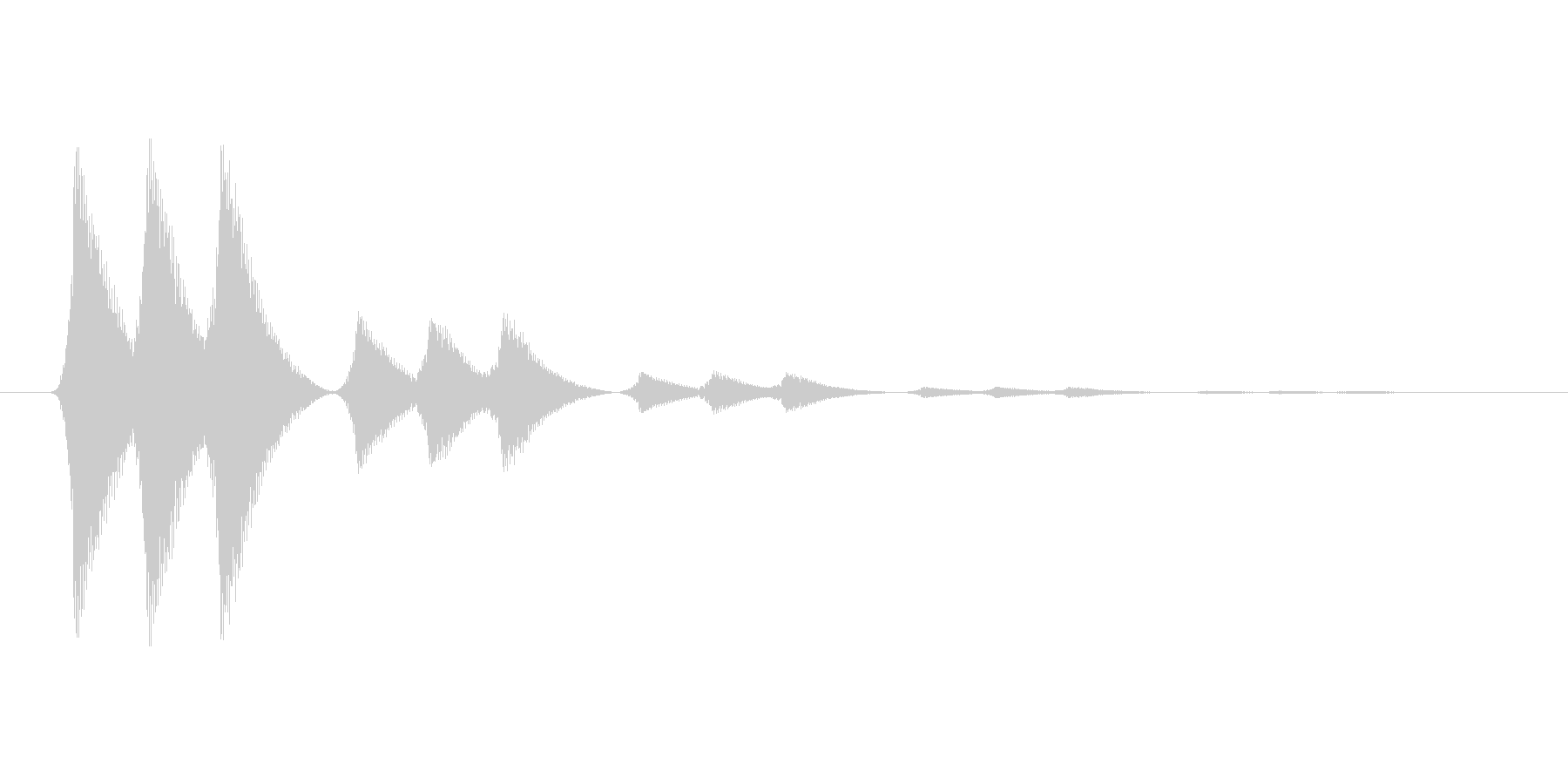 ファミコン風効果音 決定音系です 24の未再生の波形