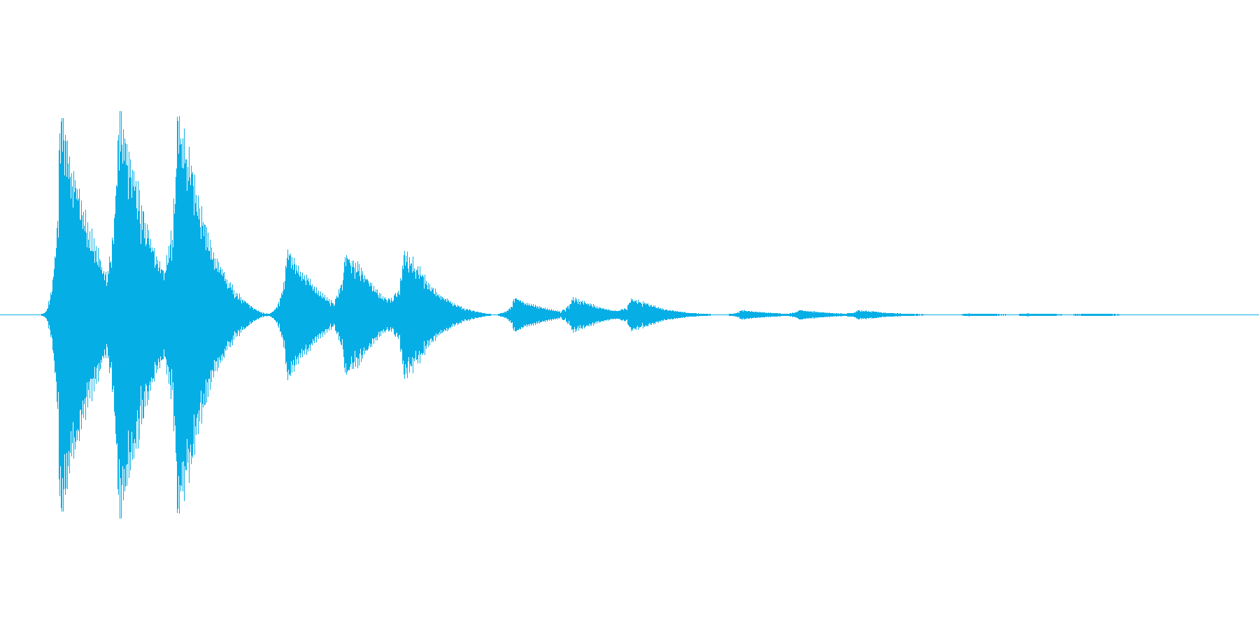 ファミコン風効果音 決定音系です 24の再生済みの波形