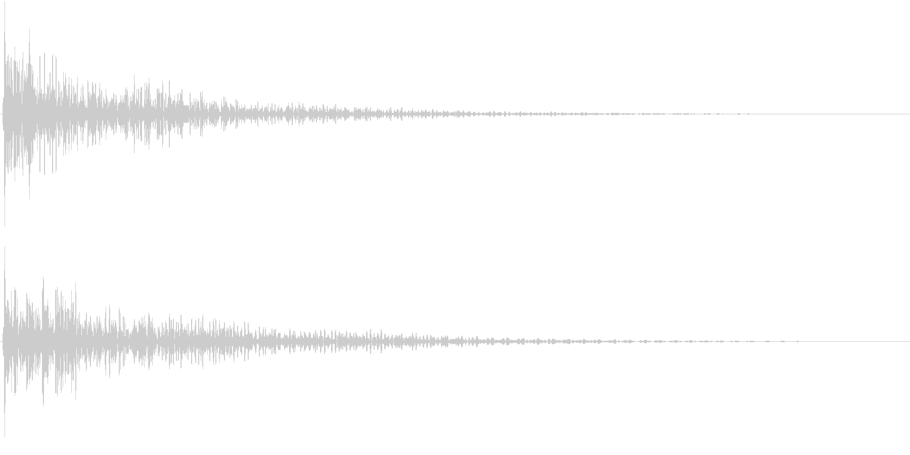 タッチ音 Low (ド――ン)の未再生の波形