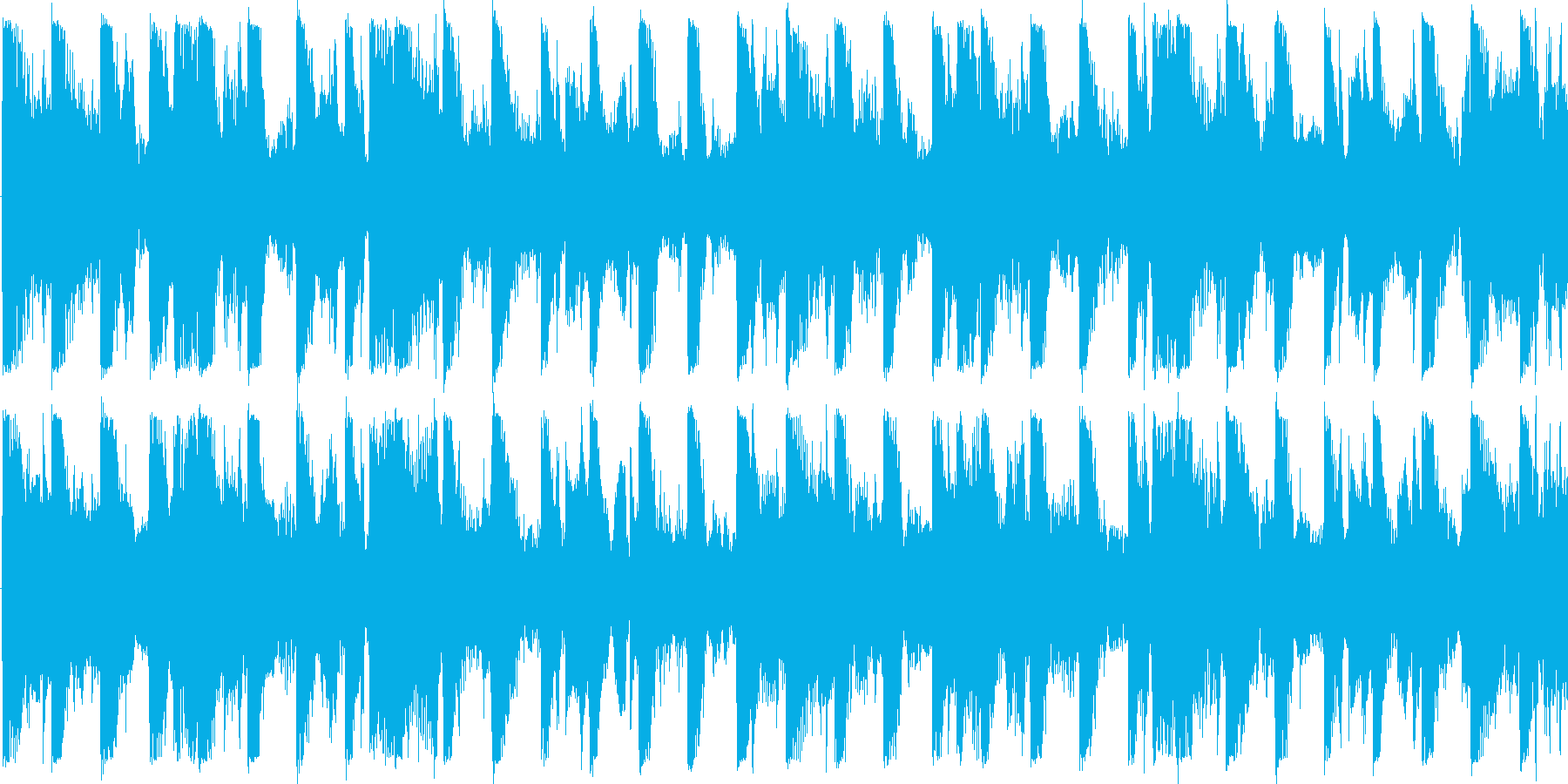 リズムを強調した楽曲です。の再生済みの波形