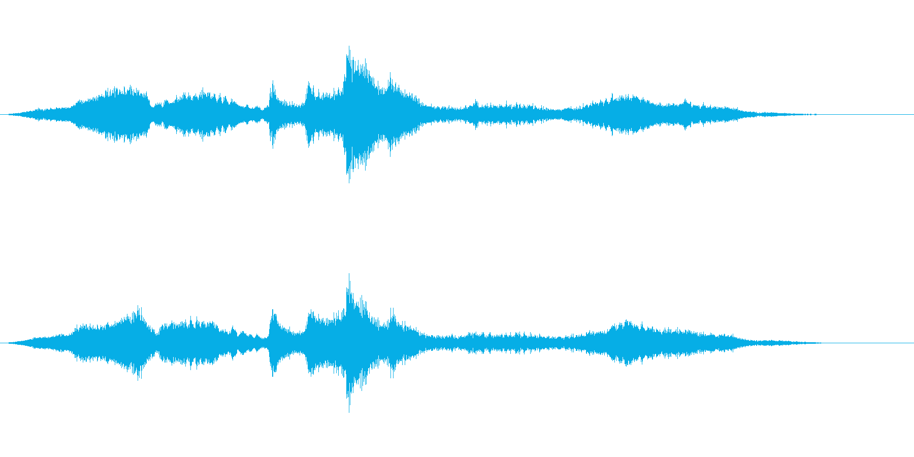 光が差すようなアイキャッチ音です。の再生済みの波形