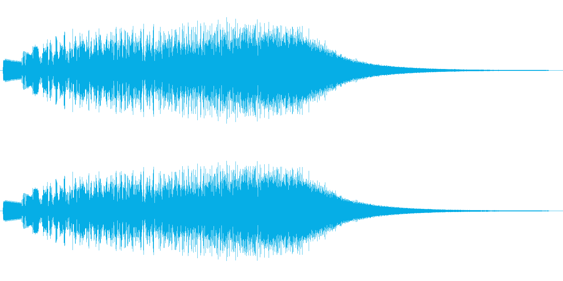 ハーブをなぞるようにひいた天国感の音の再生済みの波形
