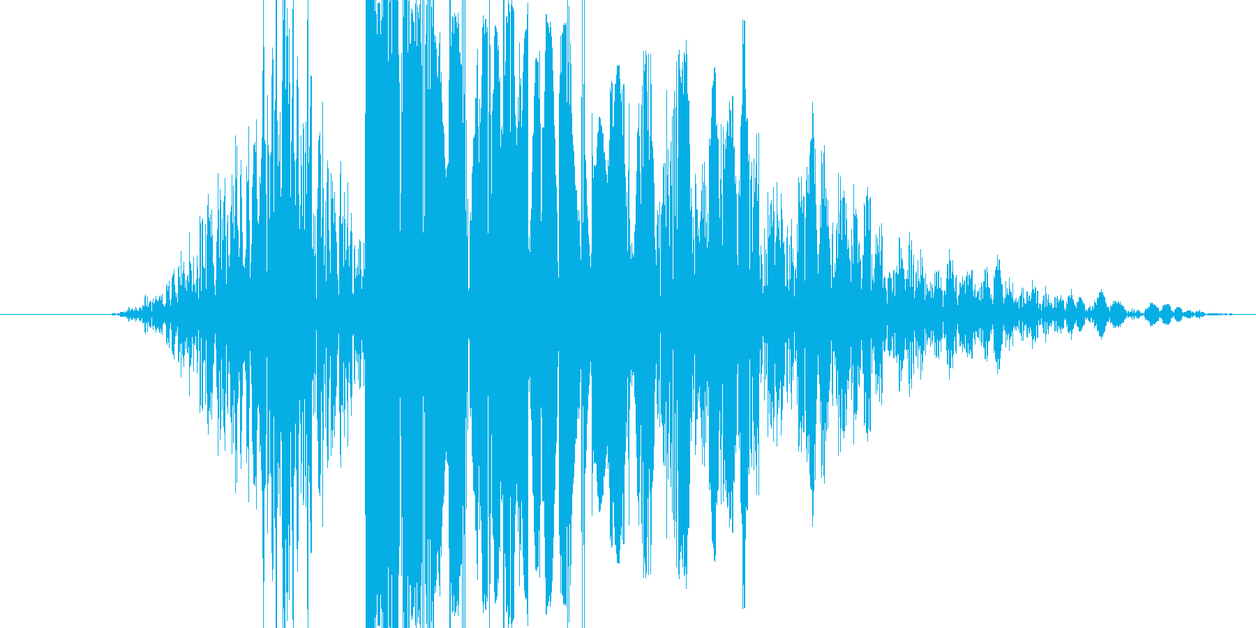 【いわゆるパンチ音】よく聞くあの感じの再生済みの波形