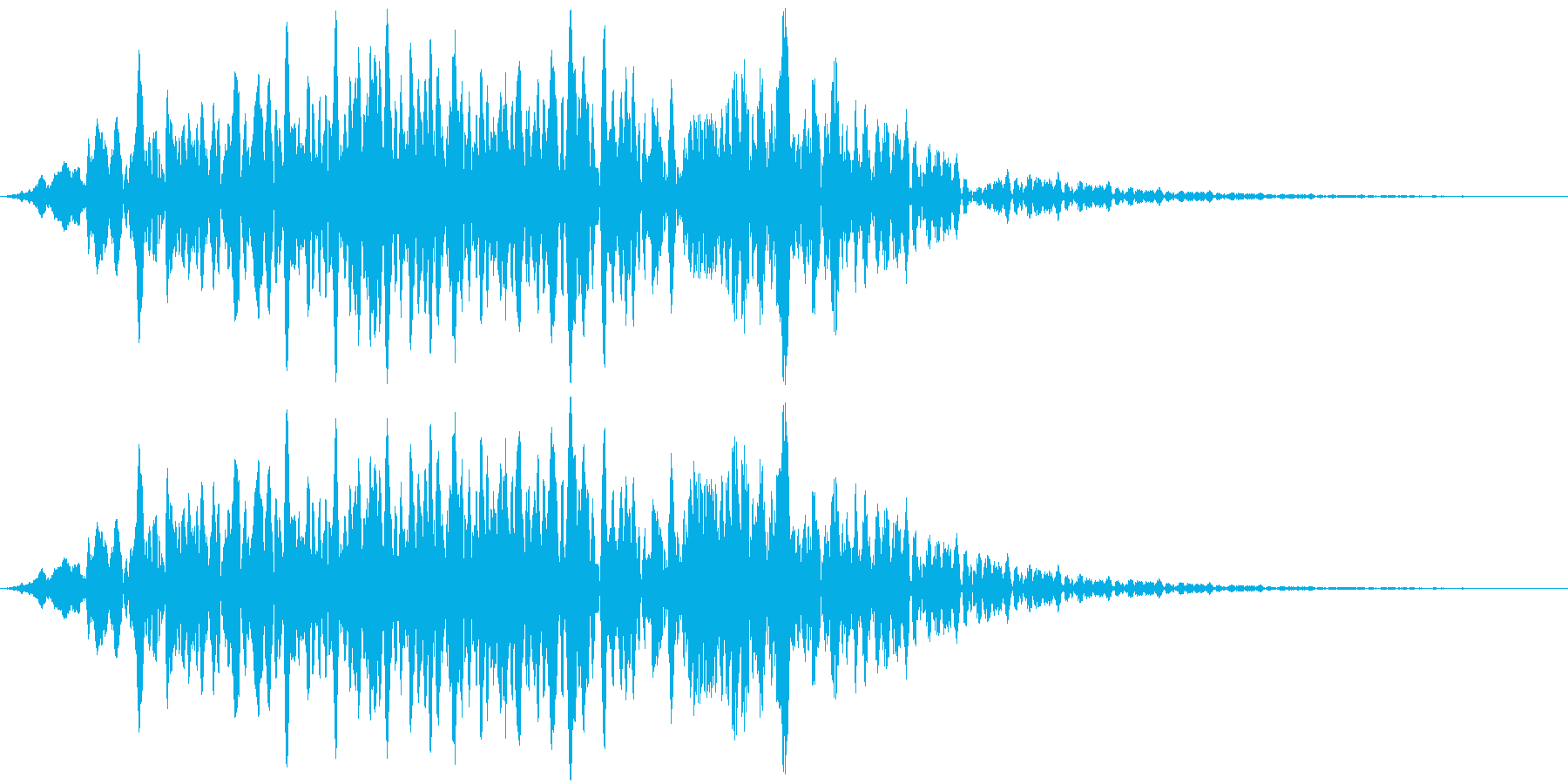 自然の音 風の再生済みの波形